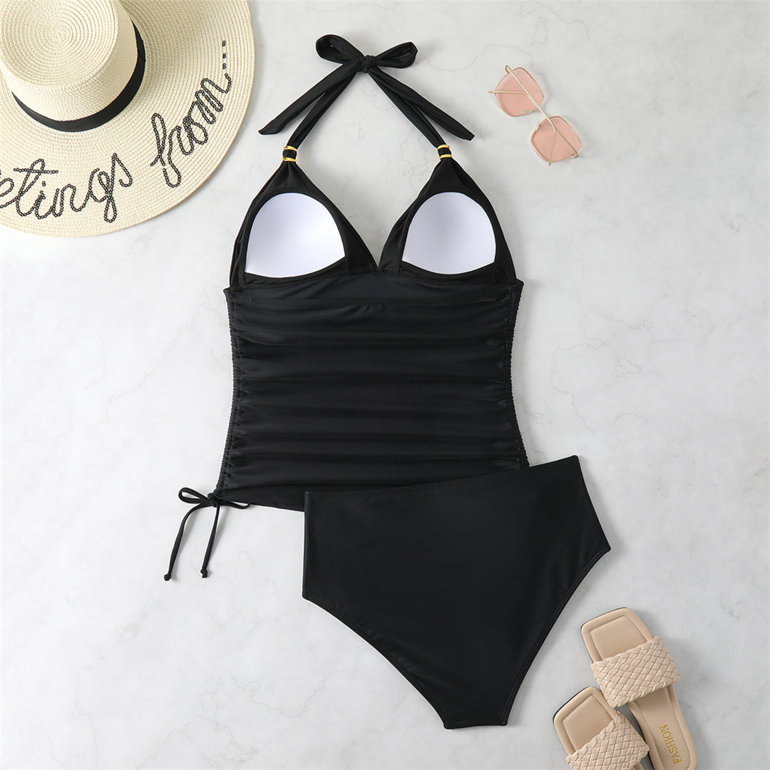 Nicole Sexy Printed Halter Bikini