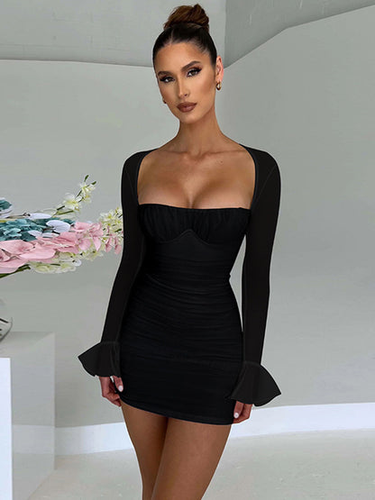 Doris Backless Sexy Mini Dress