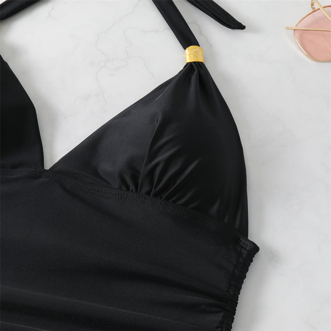 Nicole Sexy Printed Halter Bikini