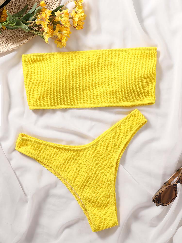 Ruby High Waist Tube Top Sexy Bikini