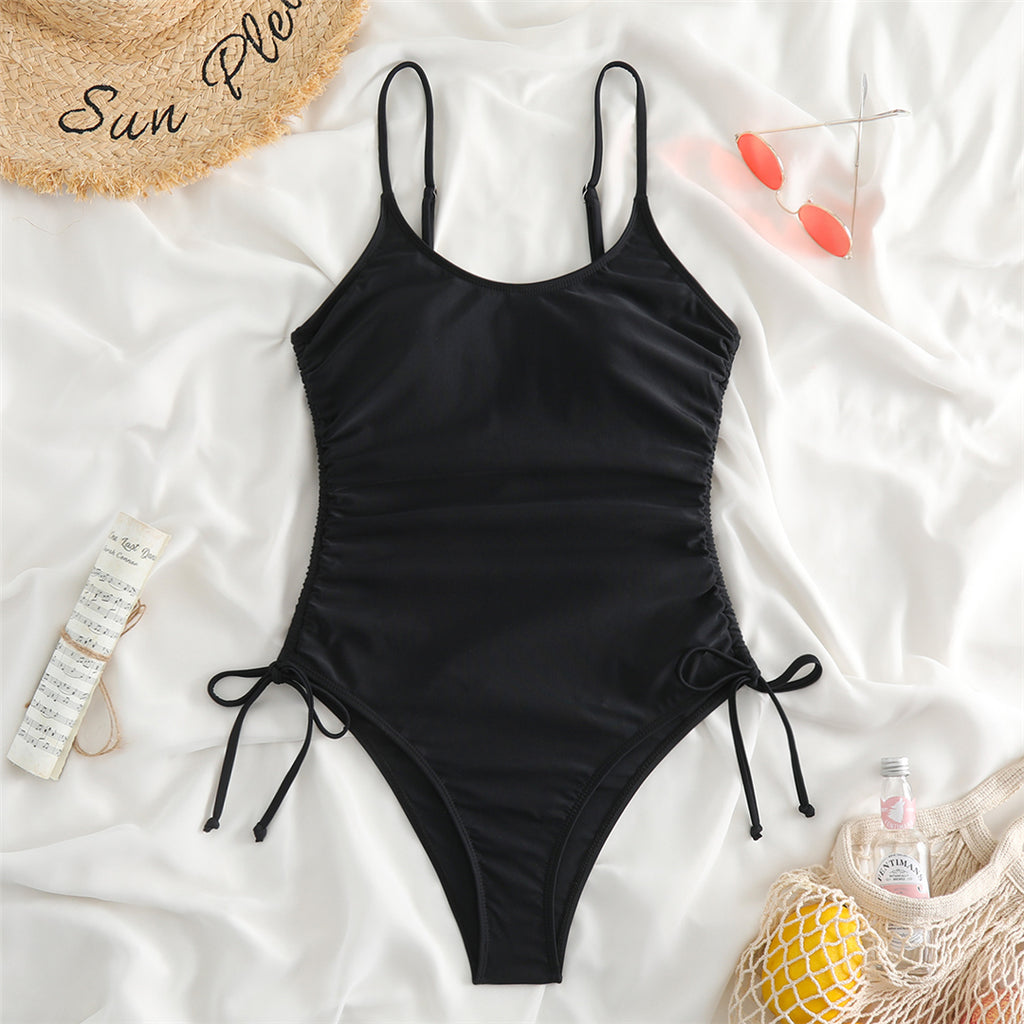 Maggie Sexy Lace Up High Leg Monokini