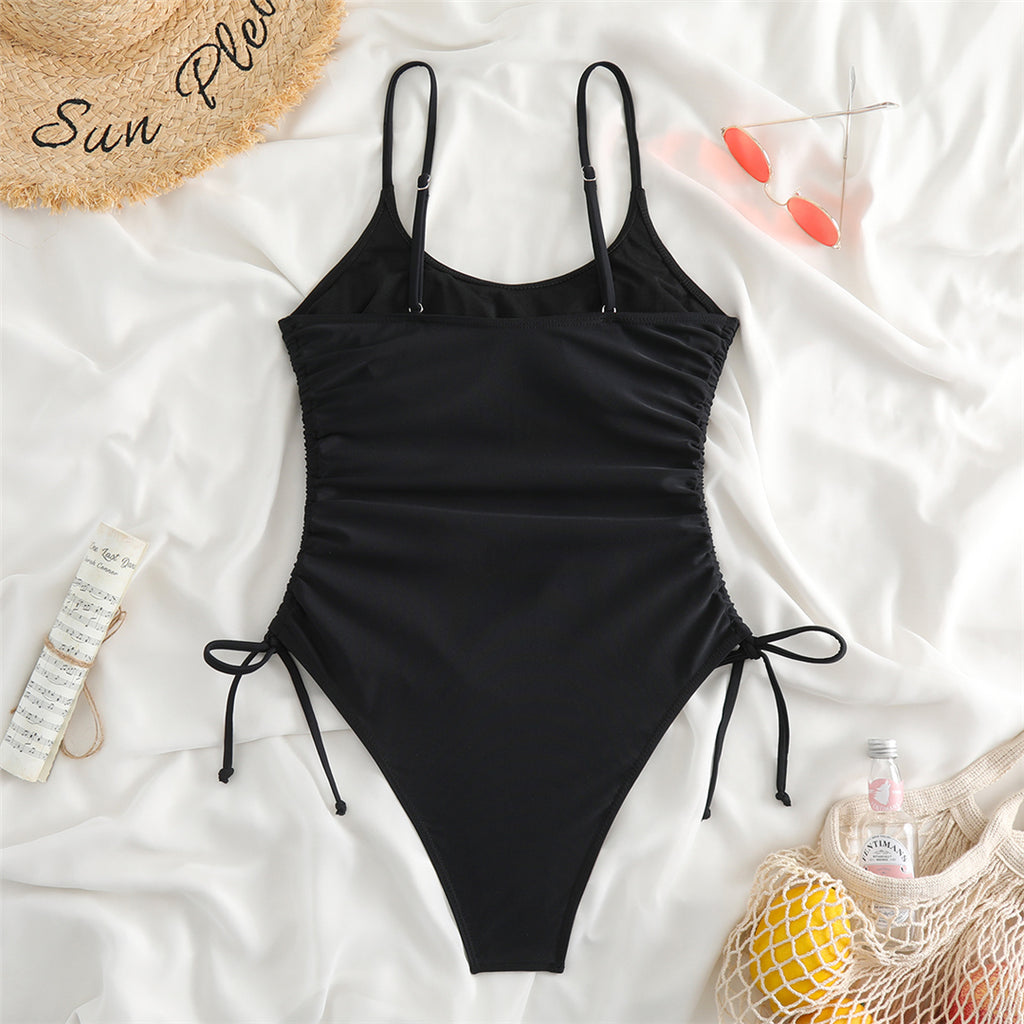 Maggie Sexy Lace Up High Leg Monokini
