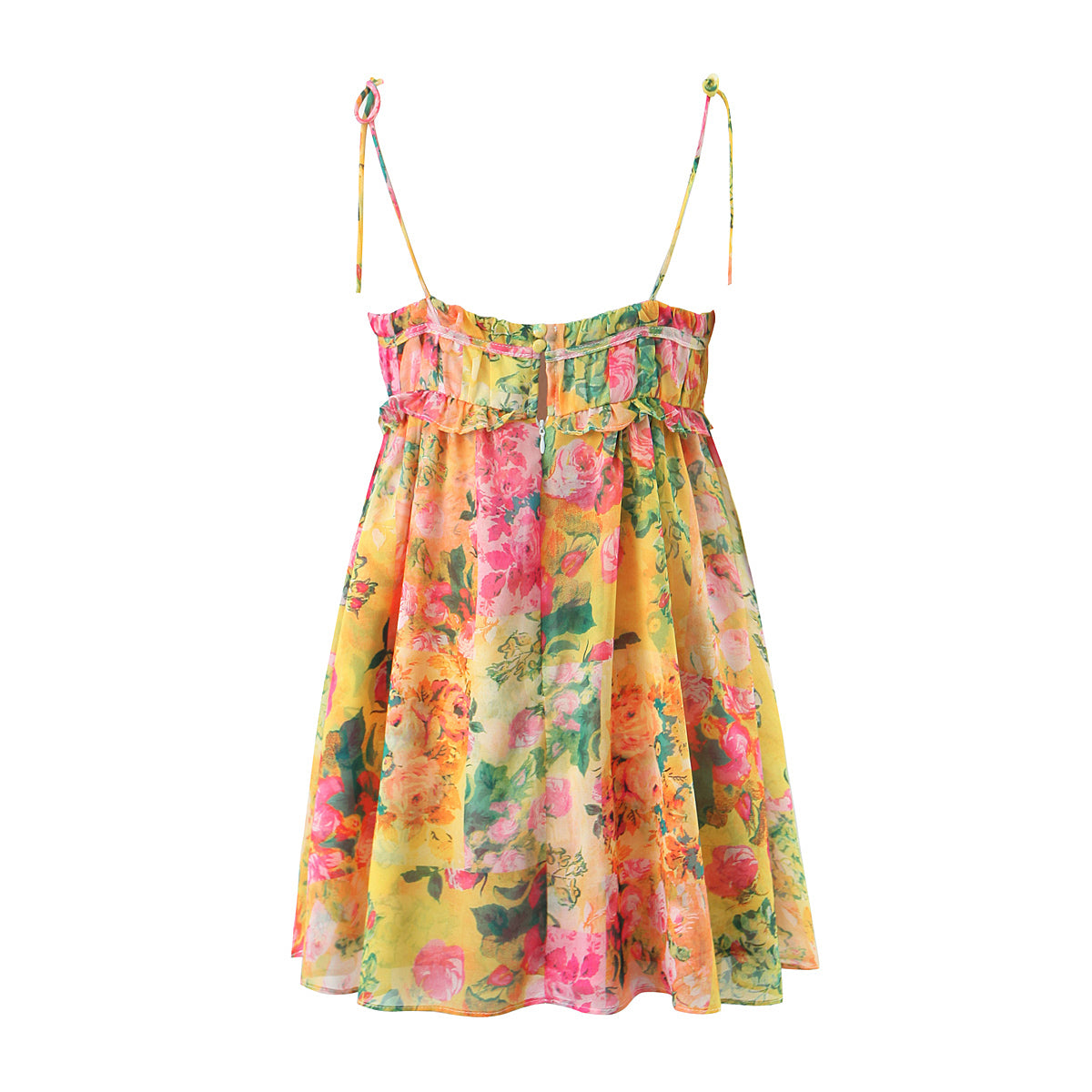 Margie Boho Flower Print Mini Dress