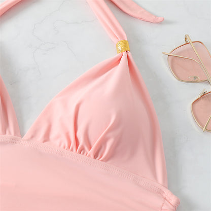Nicole Sexy Printed Halter Bikini
