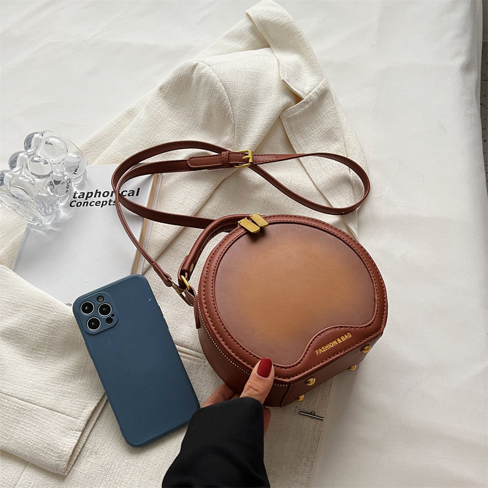 Heather Vintage Style Round Handbag