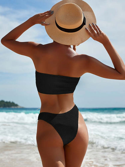 Ruby High Waist Tube Top Sexy Bikini