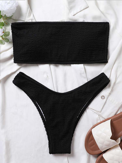 Ruby High Waist Tube Top Sexy Bikini