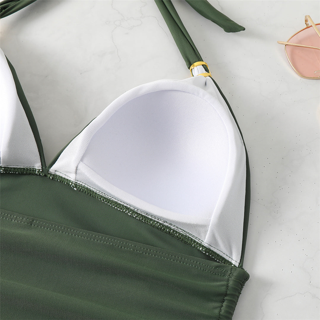 Nicole Sexy Printed Halter Bikini