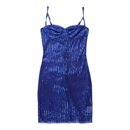 Emily Fashion Sequins Skinny Mini Dress