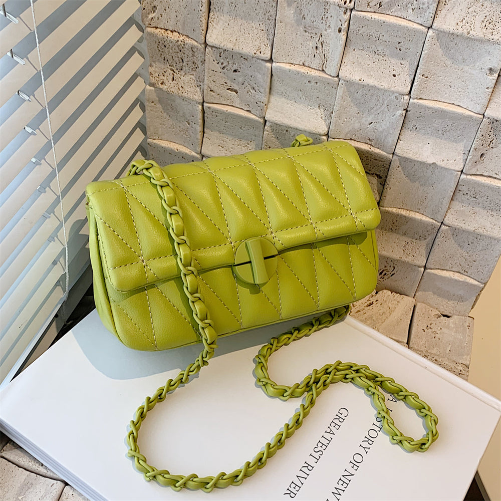 Mary Embroidery Thread Chain Crossbody Bag