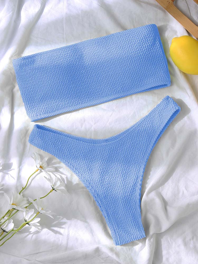 Ruby High Waist Tube Top Sexy Bikini