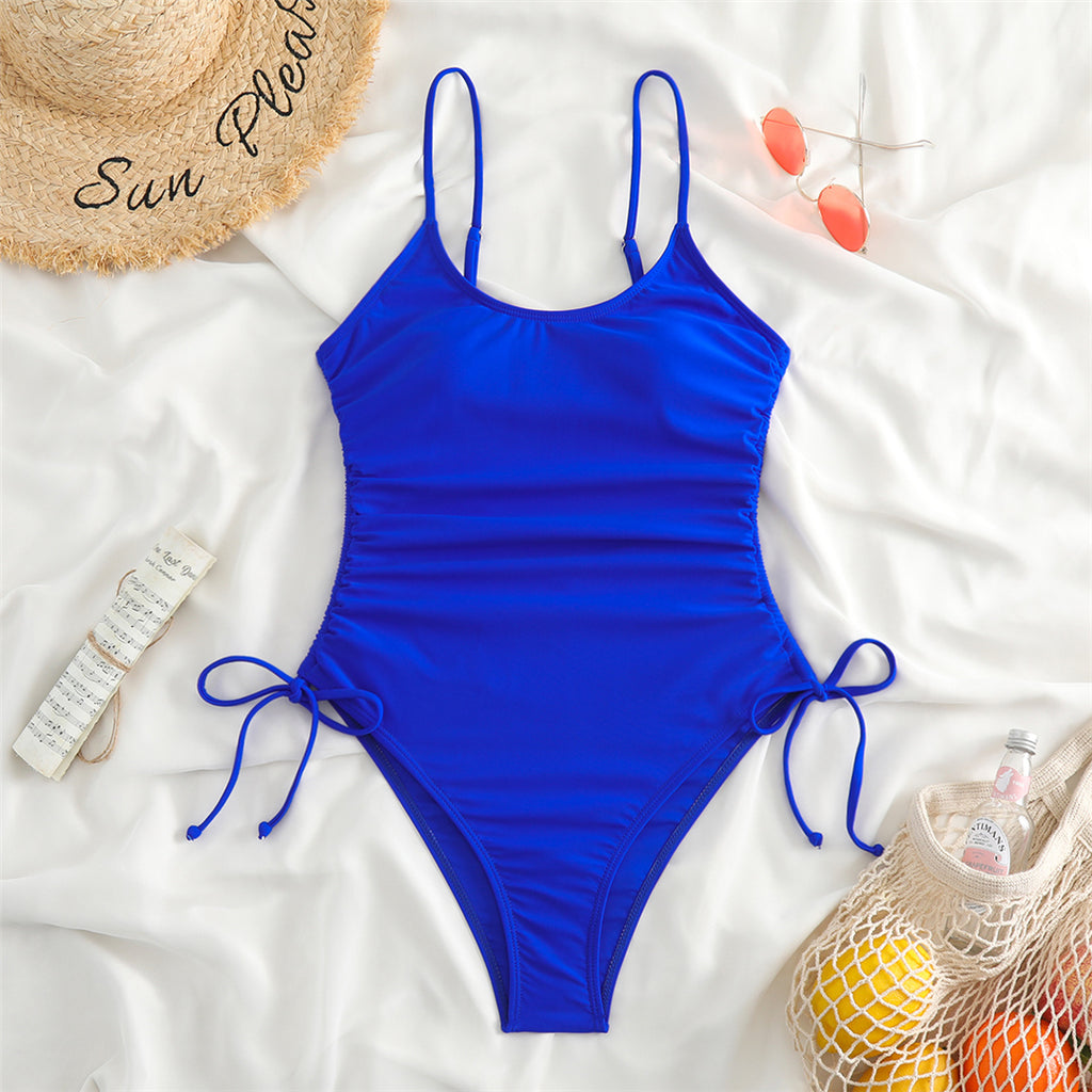 Maggie Sexy Lace Up High Leg Monokini