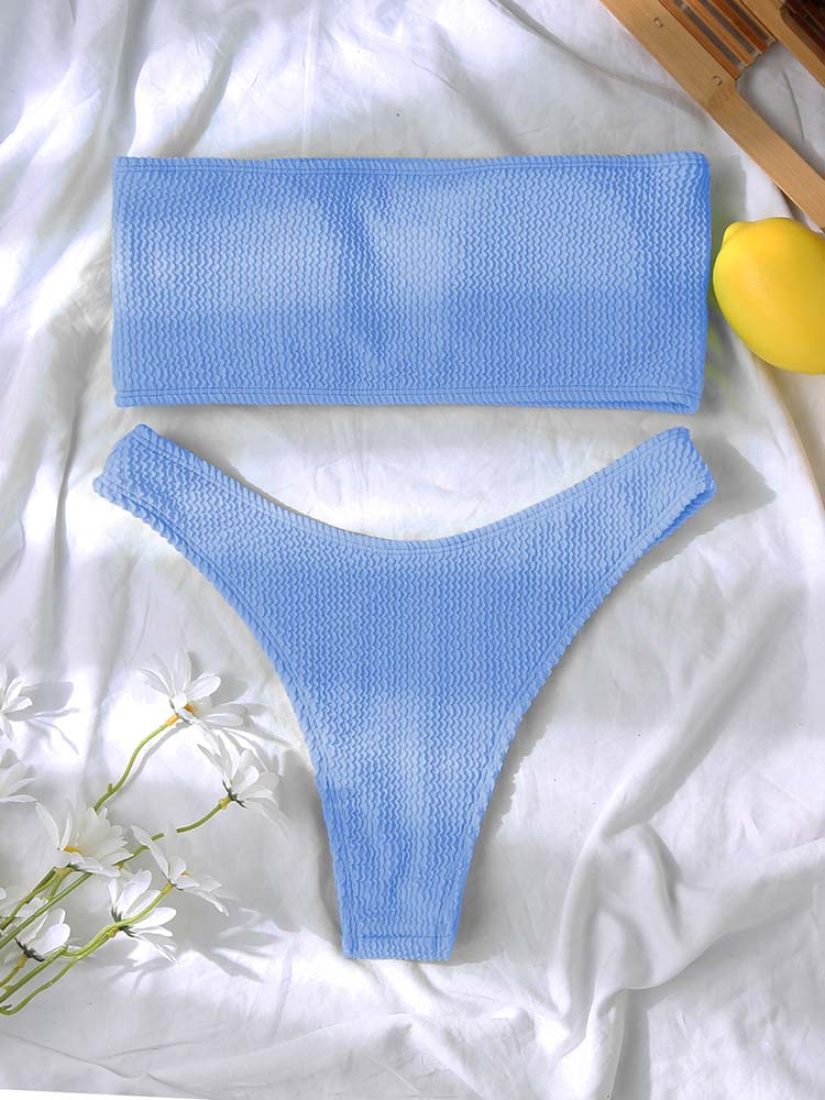 Ruby High Waist Tube Top Sexy Bikini