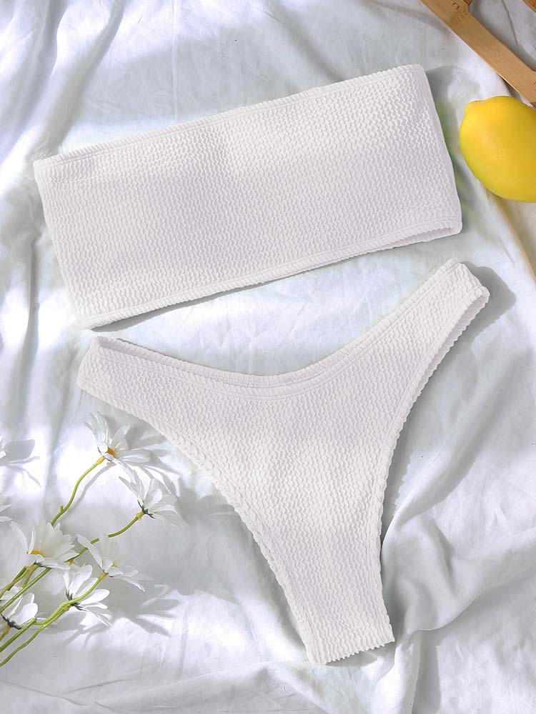 Ruby High Waist Tube Top Sexy Bikini