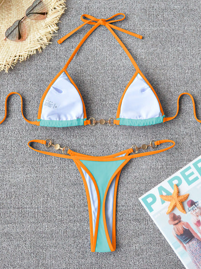 Sexy Solid Thong Bikini