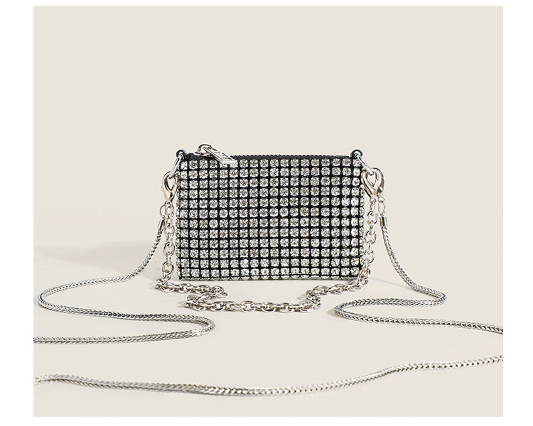 Pamela Diamonds Coin Purses Shinny Bag