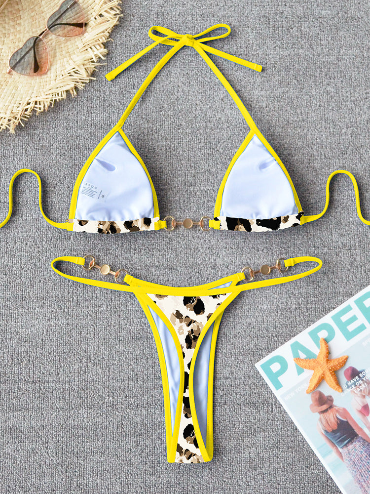 Sexy Solid Thong Bikini