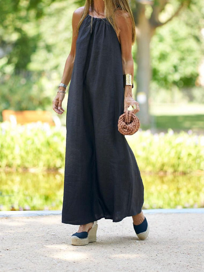 Summer Halter Maxi Dress