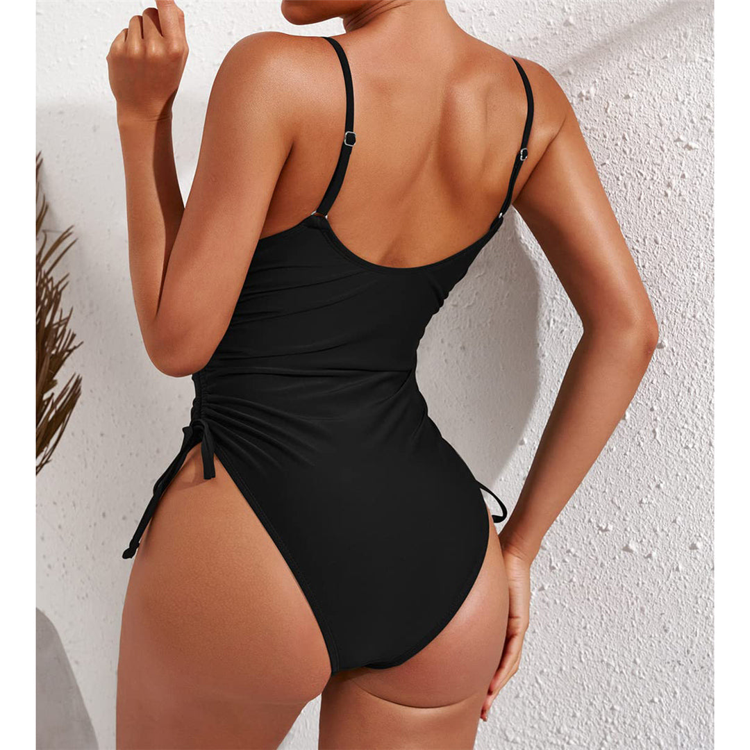 Maggie Sexy Lace Up High Leg Monokini