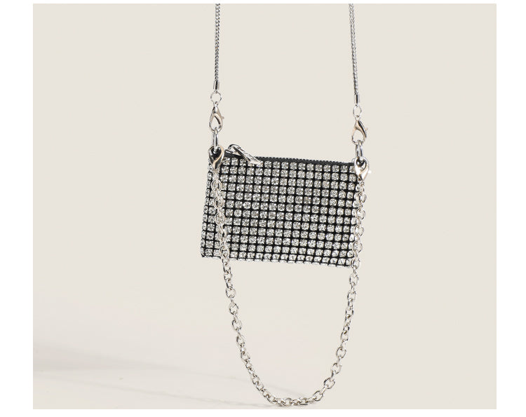 Pamela Diamonds Coin Purses Shinny Bag