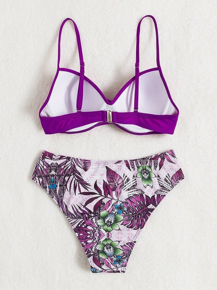 Whitney Leaf Print Bikini