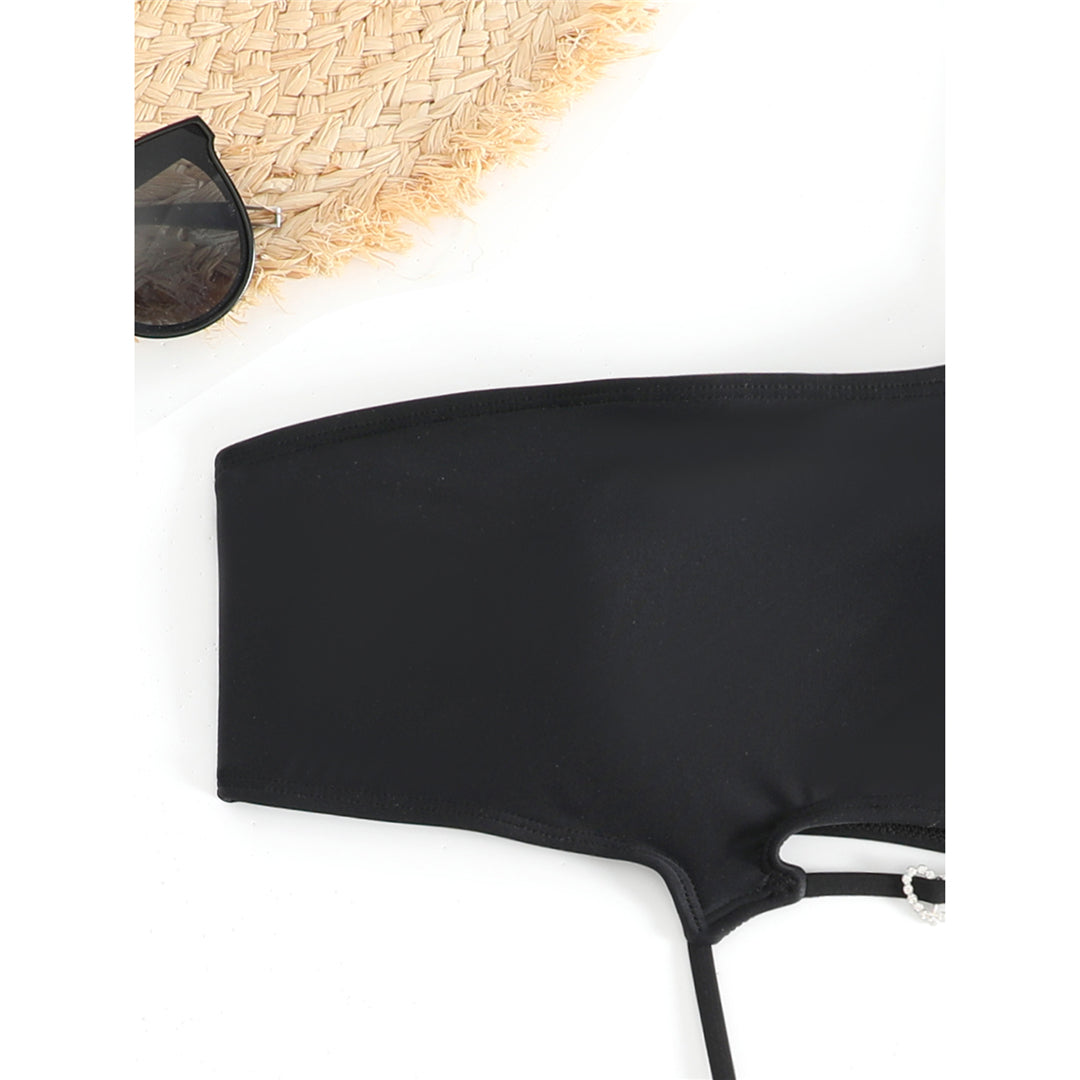 Mona Sexy Asymmetric One Shoulder High Leg Monokini