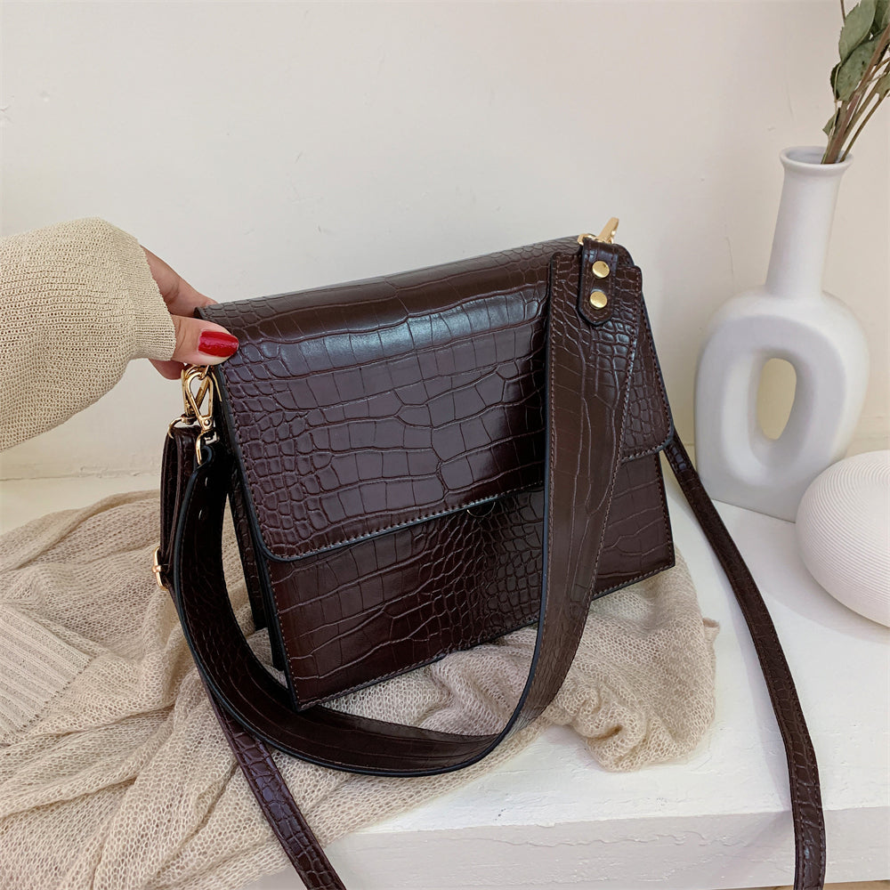 Samantha Vintage PU Leather Shoulder Crossbody Bag