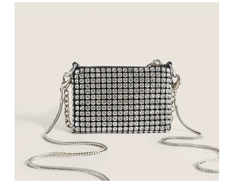 Pamela Diamonds Coin Purses Shinny Bag