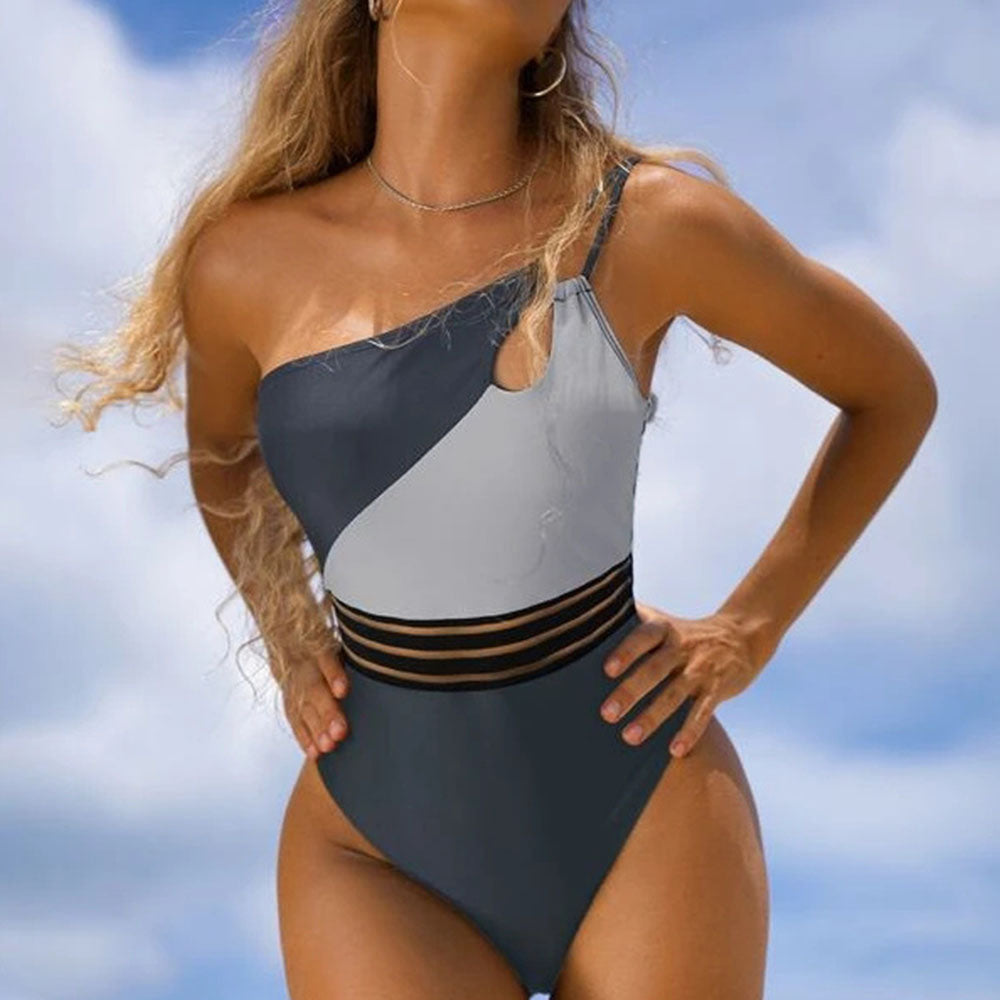 Natalie One Shoulder Push Up Monokini