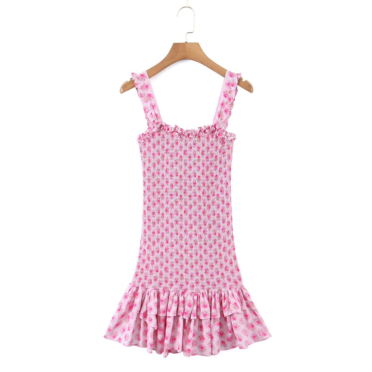 Judy Pink Flower Print Mini Dress