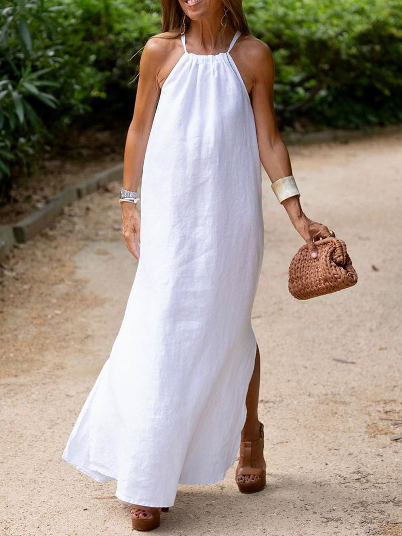Summer Halter Maxi Dress