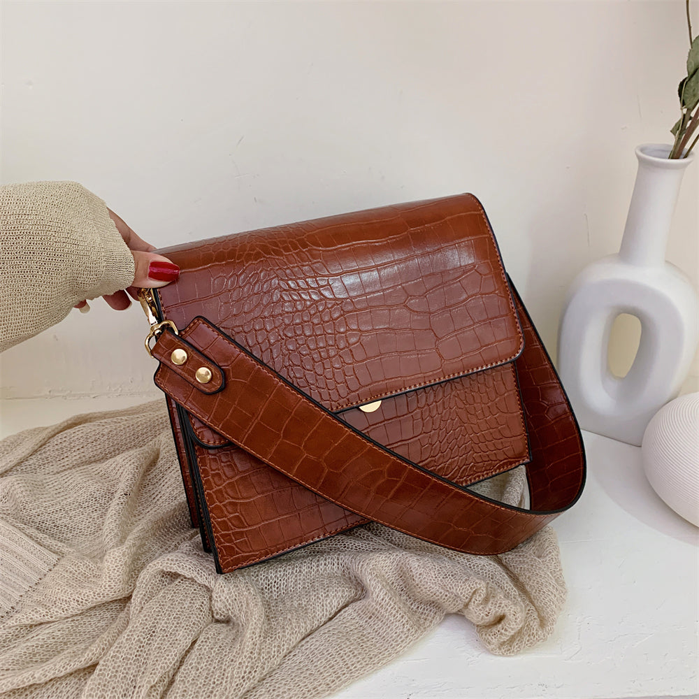 Samantha Vintage PU Leather Shoulder Crossbody Bag