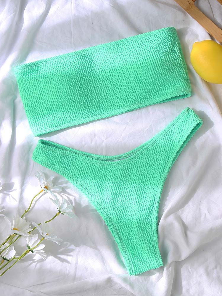 Ruby High Waist Tube Top Sexy Bikini