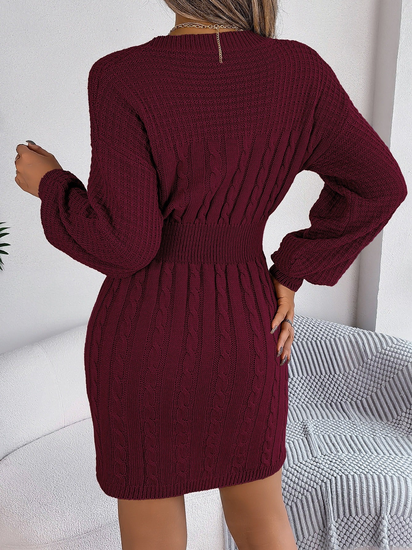 Autumn Winter Sweater Dress Outfit