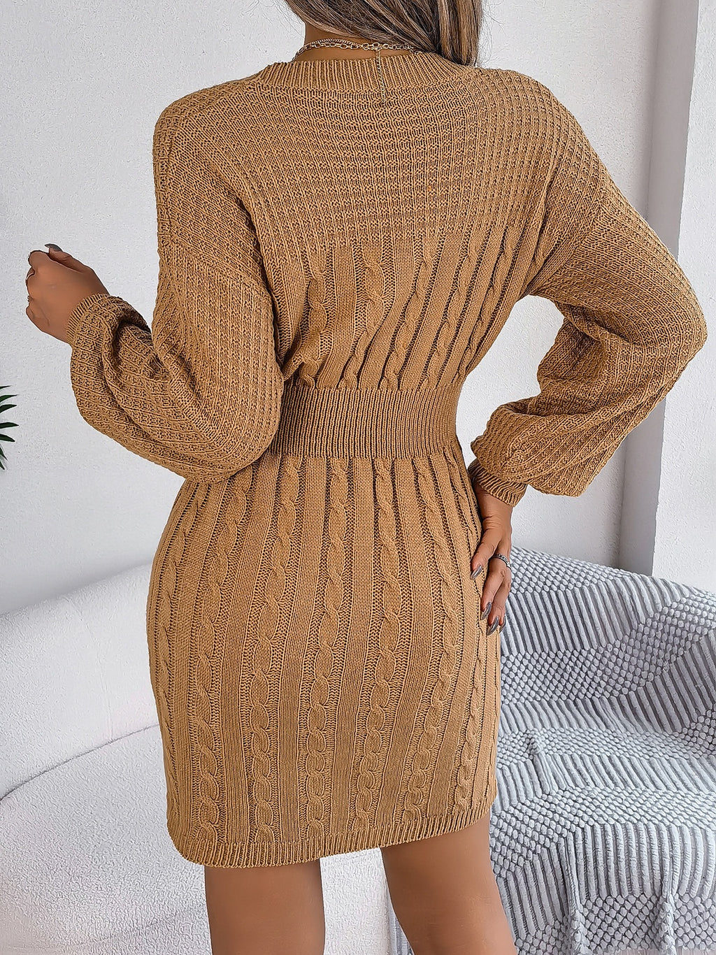 Autumn Winter Sweater Dress Outfit