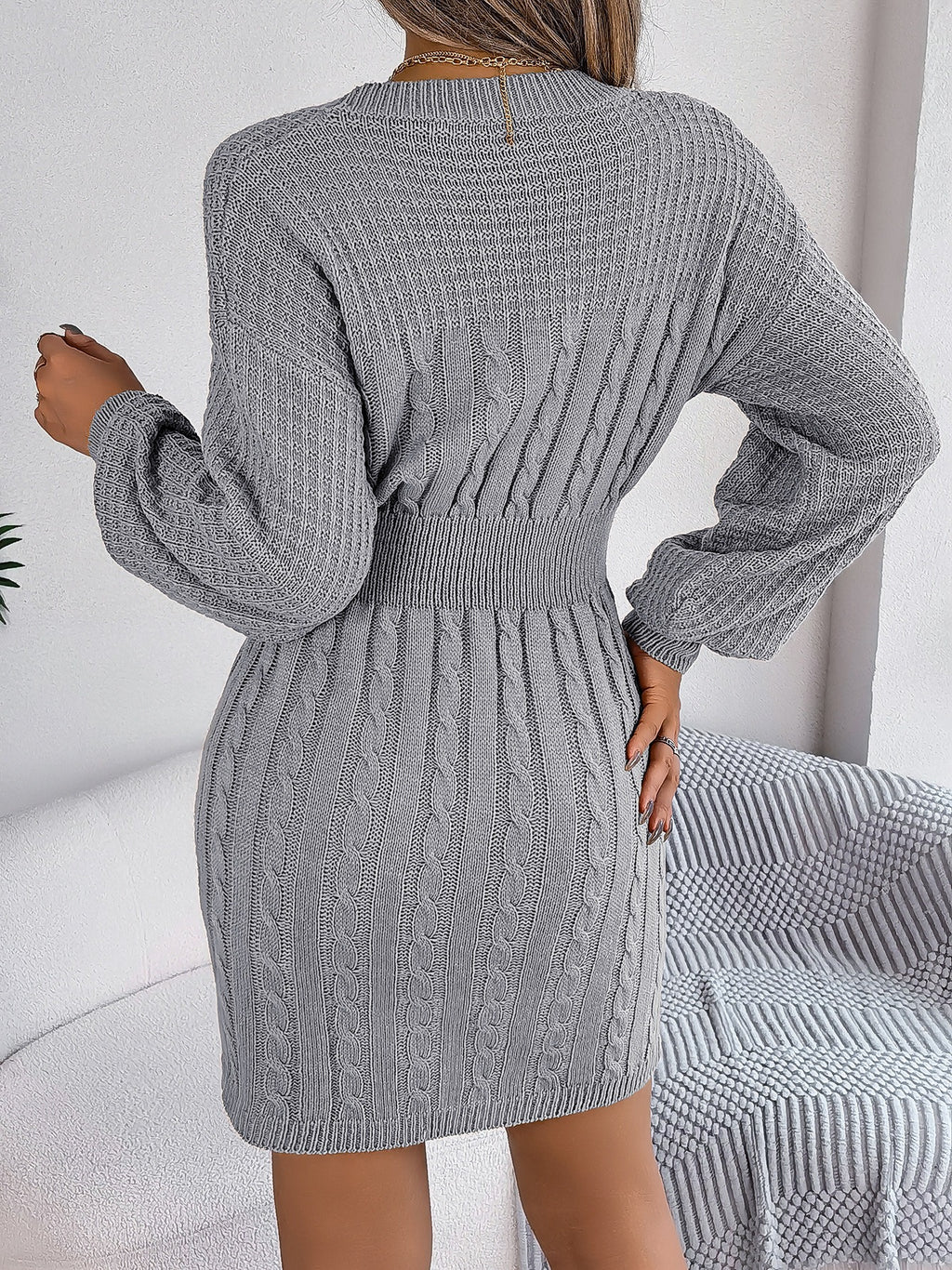 Autumn Winter Sweater Dress Outfit