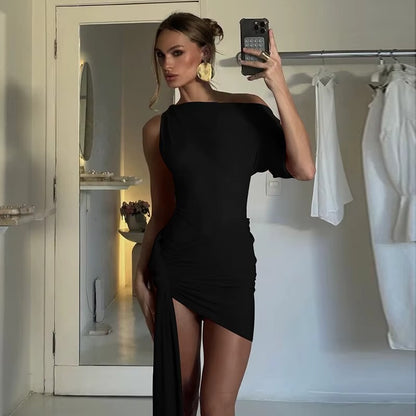 Сlara Backless Irregular Sexy Mini Dress