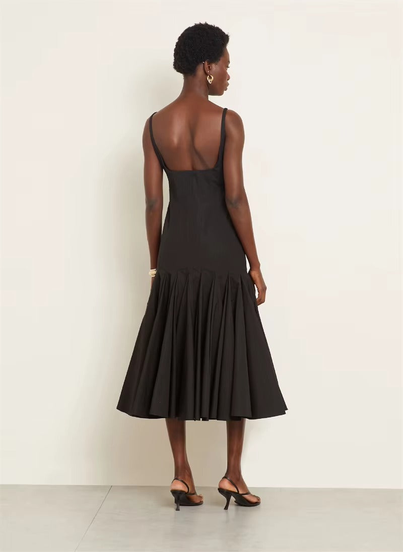 Spaghetti Strap Backless Sexy Maxi Dress