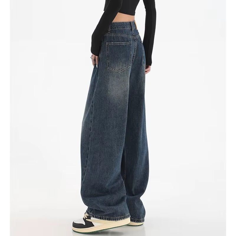 Casual High Waist Wide Leg Jeans