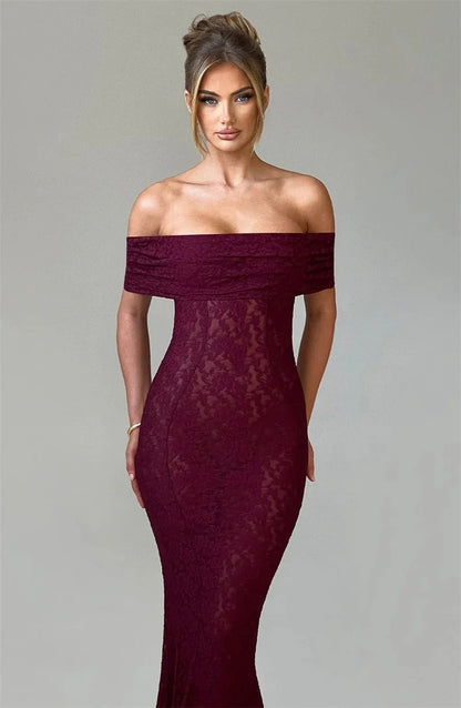 Hollow Out See Through Sexy Maxi Dress