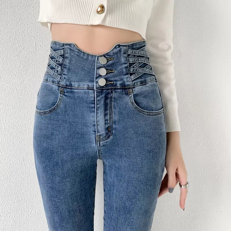 Y2K High Waist Skinny Jeans