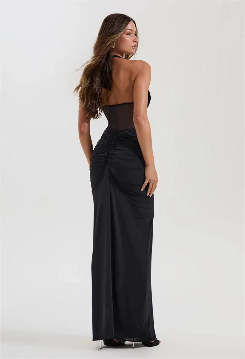Halter Backless Sexy Maxi Dress