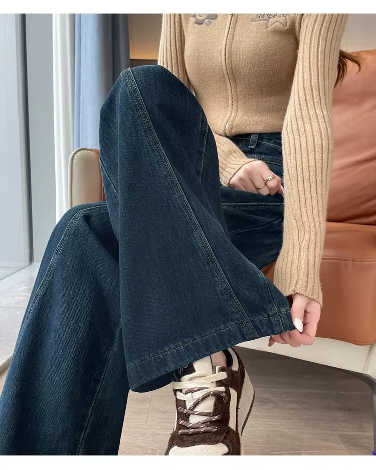 American High Street Wide Leg Jeans Outfit