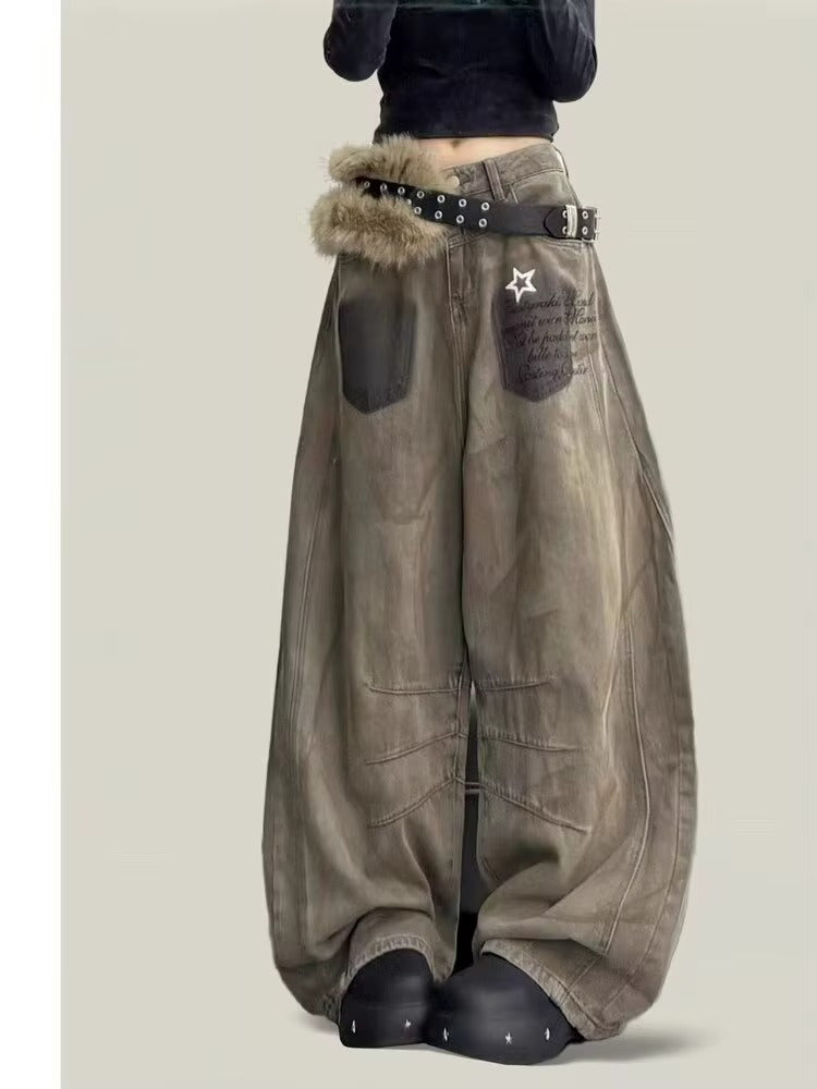 American Retro Wide Leg Jeans