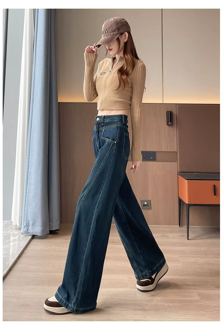 American High Street Wide Leg Jeans Outfit