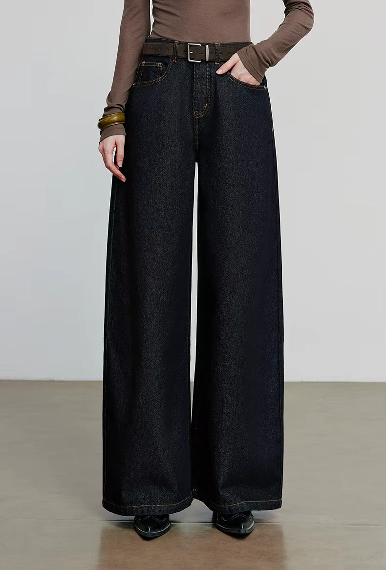 Loose Curved Banana Pants for Autumn Outfits