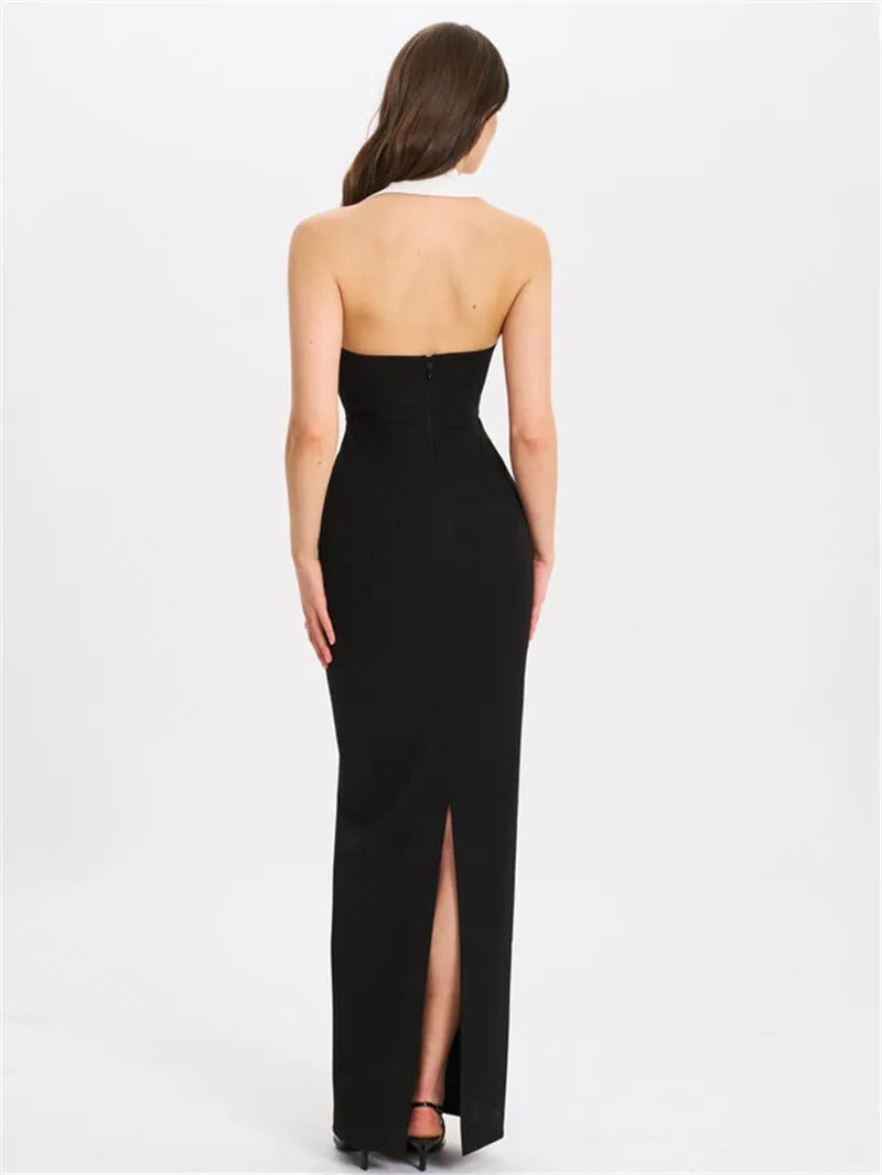 Lillian Halter Backless Sexy Maxi Dress