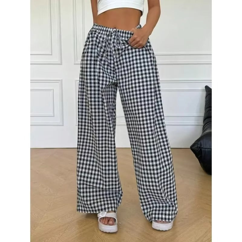 Plus Size High-Rise Wide-Leg Pants for Women