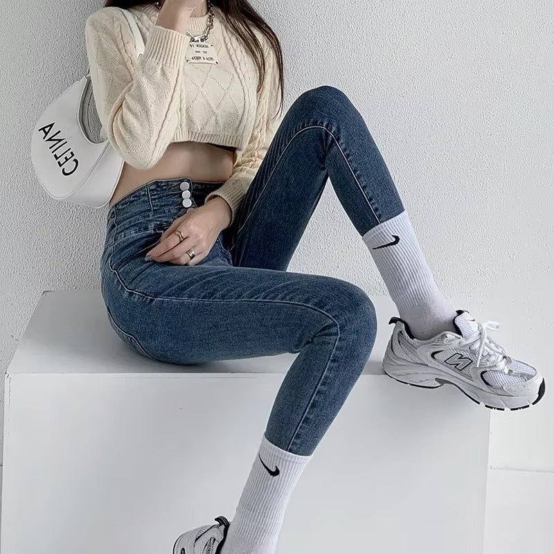 Y2K High Waist Skinny Jeans