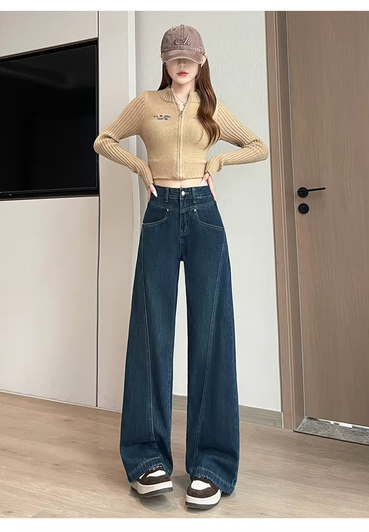 American High Street Wide Leg Jeans Outfit